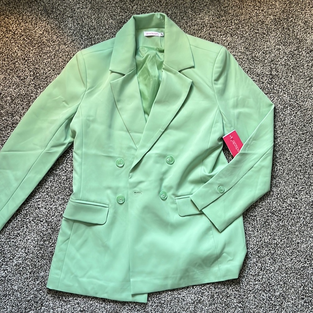 Mint colored blazer